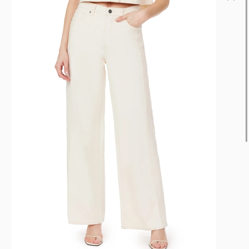 Habitual DENVER WIDE‎ LEG JEANS High Rise Crème Size 6
